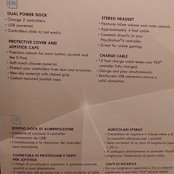 dreamGEAR PlayStation 4 Advanced Gamer's Starter Kit - Headset, Charging… - Picture 6 of 10